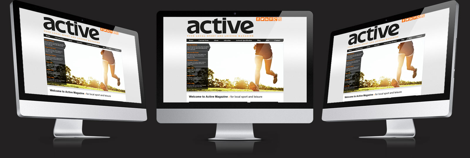 Stamford Web Design - The Active Magazine1
