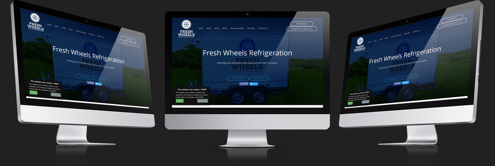 Stamford Web Design - Fresh Wheels Refrigeration