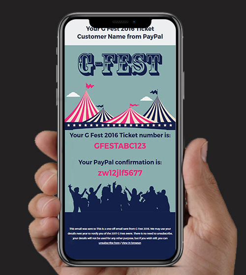 G Fest HTML Email | BJ Creative Email Design | Stamford