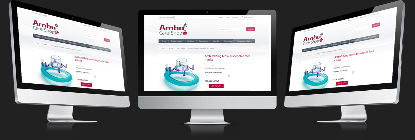 St Ives Web Design - Ambu Care Shop