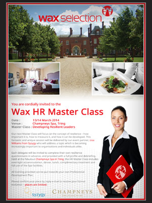 Wax Selection Poster | BJ Creative Stamford Poster Design