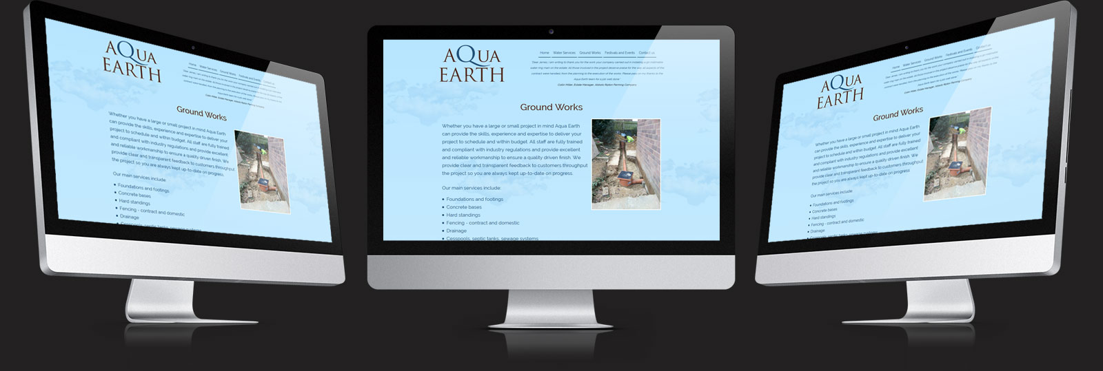 Stamford Web Design - Aqua Earth