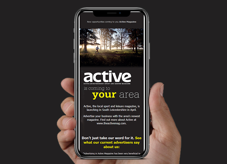 BJ Creative Stamford Email Design | Design Agency The Active Magazine HTML Email | Stamford Email Design | BJ Creative