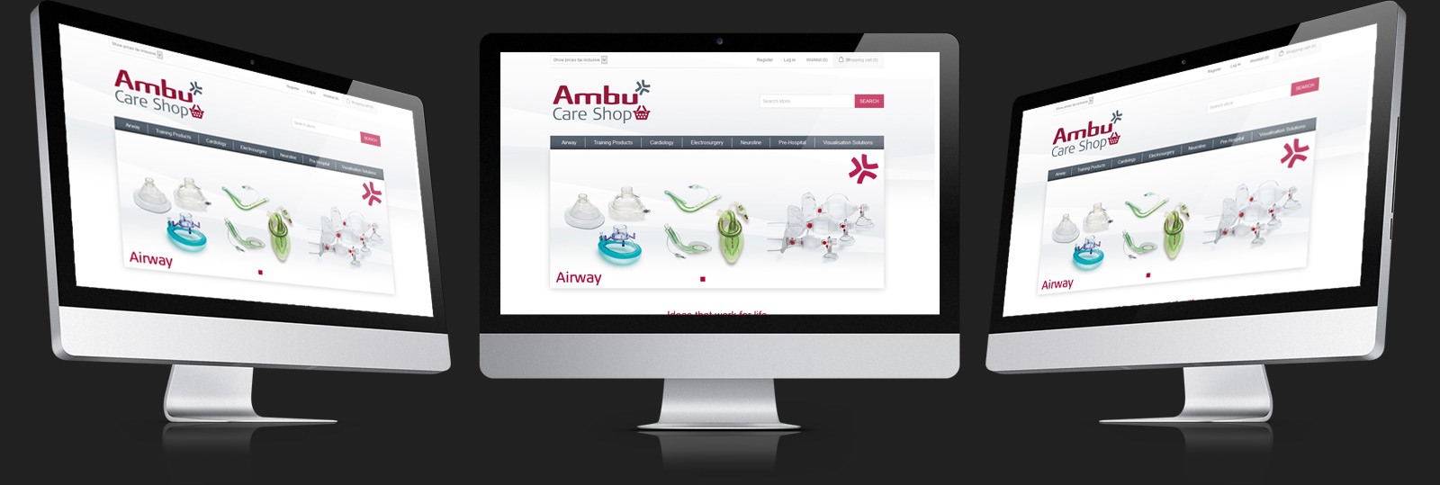 St Ives Web Design - Ambu Care Shop