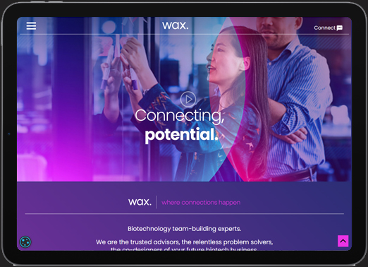 Wax Connect | BJ Creative Web Design | Stamford