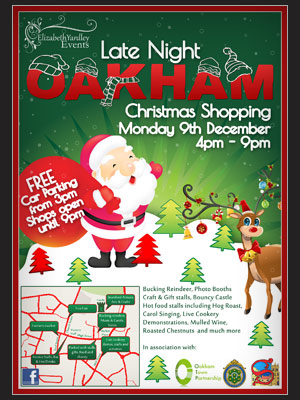 Oakham Christmas Poster | BJ Creative Stamford Poster Design