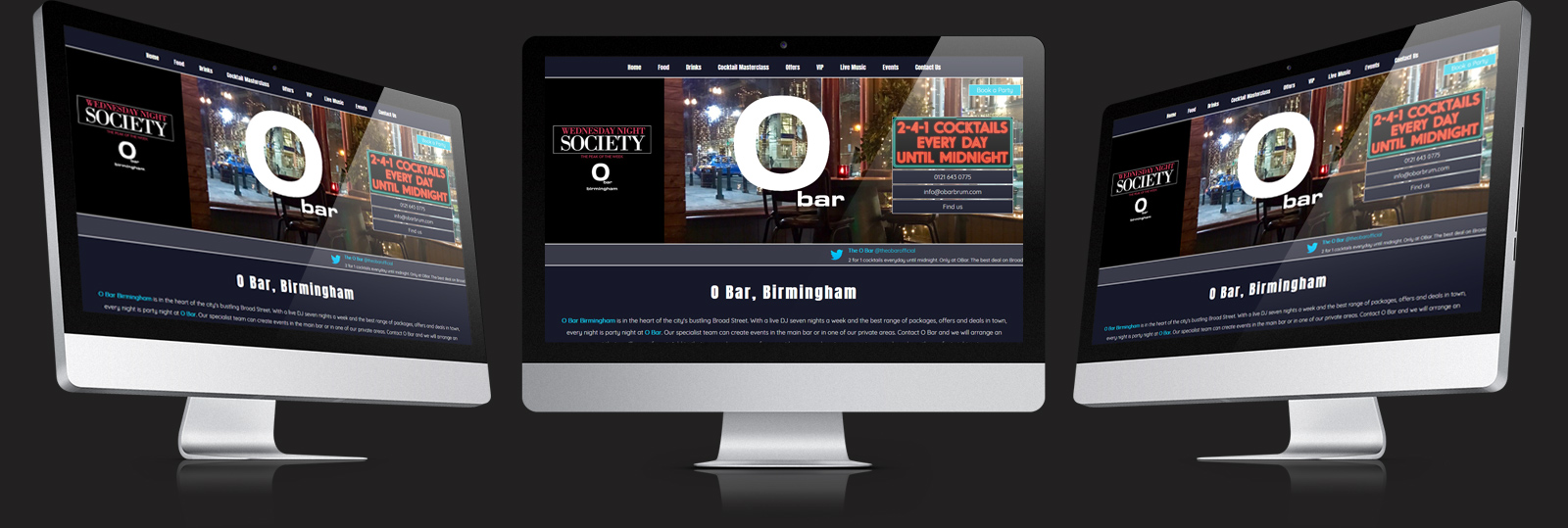 Stamford Web Design - O Bar Brum