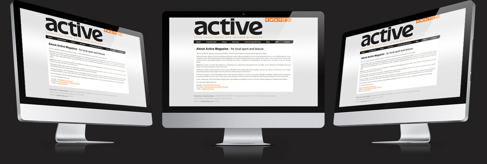 Stamford Web Design - The Active Magazine2