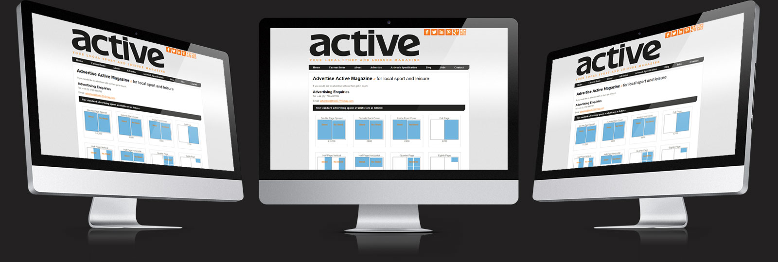 Stamford Web Design - The Active Magazine3